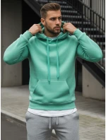 Pánská mikina s kapucí mint FashionStreet BX4946