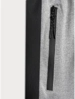 Světle šedé pánské sportovní kraťasy model 18619866 - J.STYLE Světle šedé pánské sportovní kraťasy model 18619866 - J.STYLE