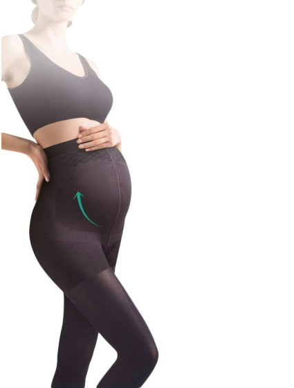 Těhotenské punčocháče model 17721870 100 DEN černé - Gabriella