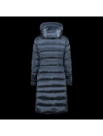 Dámská zimní bunda s kapucí CMP zateplený kabát dlouhý tmavě modrý (34K0046F/L635)
