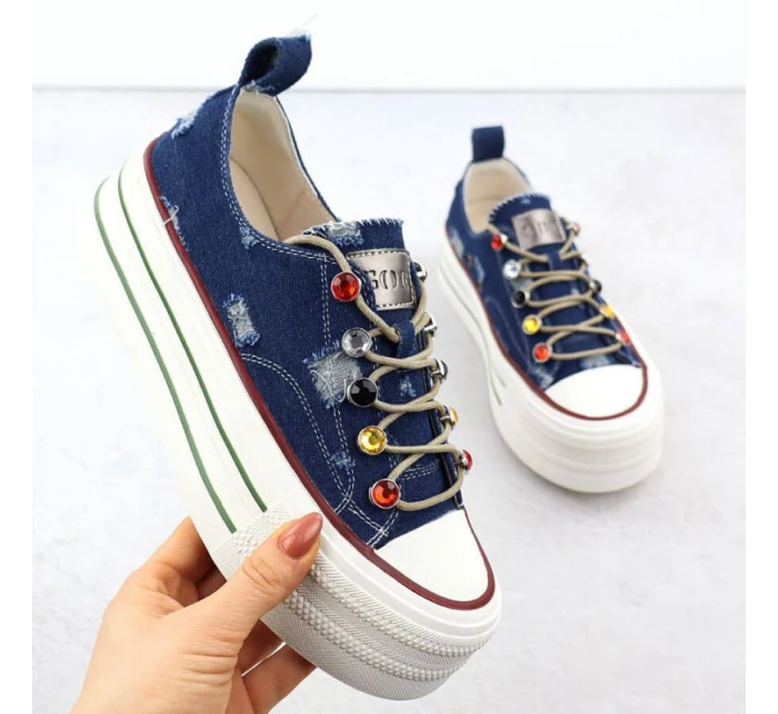 Džínové tenisky Goe W RR2N4103 INT2100