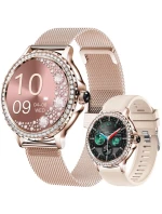 Dámské chytré hodinky Rubicon RNCF19-1 Rose Gold Náramek + řemínek Dámské chytré hodinky Rubicon RNCF19-1 Rose Gold Náramek + řemínek