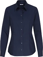 Seidensticker Blouse Regular LSL Popelínová halenka s dlouhým rukávem 78.0604 navy
