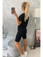 Souprava top+legíny černá