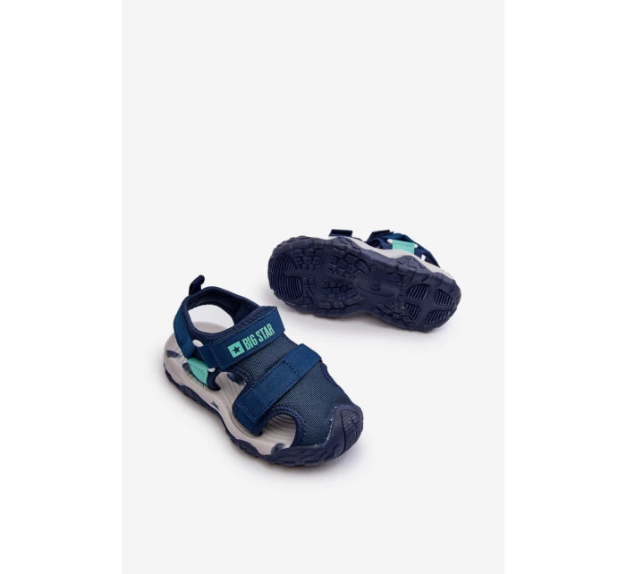 Dětské sandály Na suchý zip Big Star NN374236 modré Dětské sandály Na suchý zip Big Star NN374236 modré