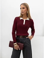 Sweter IR SW model 22544390 bordowy - FPrice
