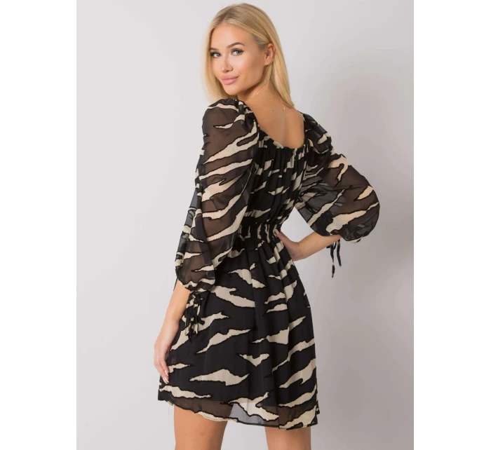 Šaty LC SK 22K 3040.19P černobílý