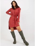 Sukienka LK SK model 21110889 pomarańczowy - FPrice Sukienka LK SK model 21110889 pomarańczowy - FPrice