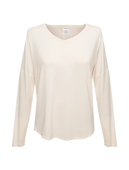 Dámské Tričko s dlouhým rukávem QS6143E - Calvin Klein Dámské Tričko s dlouhým rukávem QS6143E - Calvin Klein