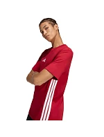 Pánské tričko Essentials 3Stripes červené model 22071176 pánské - ADIDAS Pánské tričko Essentials 3Stripes červené model 22071176 pánské - ADIDAS
