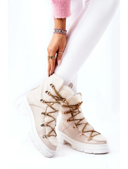 kůže Boty Světle model 21572406 - Boto kůže Boty Světle model 21572406 - Boto