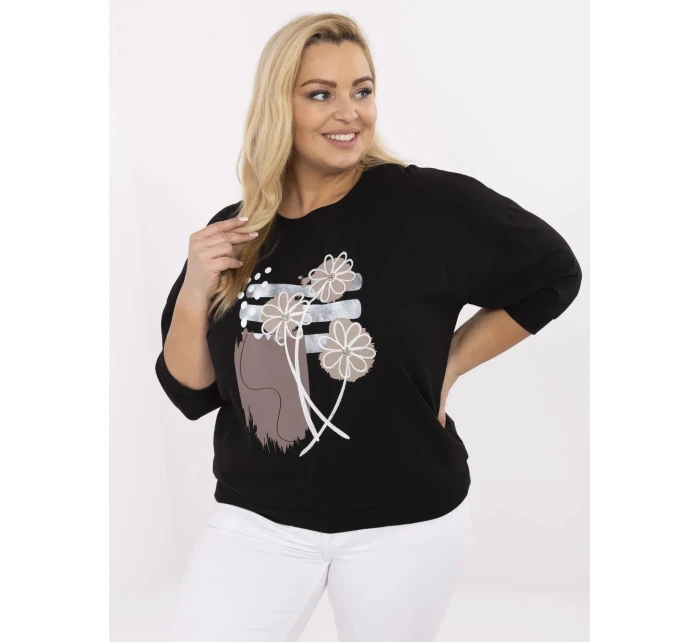 Bluzka RV BZ model 21072615 czarny - FPrice Bluzka RV BZ model 21072615 czarny - FPrice