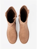 Stylové model 21290937 kotníčkové boty dámské na plochém podpatku Stylové model 21290937 kotníčkové boty dámské na plochém podpatku