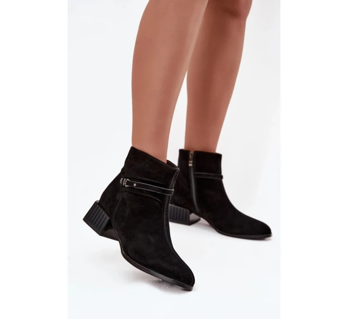 Boty na podpatku model 220200 Step in style Boty na podpatku model 220200 Step in style