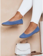 Dámské semišové baleríny MINIMALL modré FashionStreet ZY0671