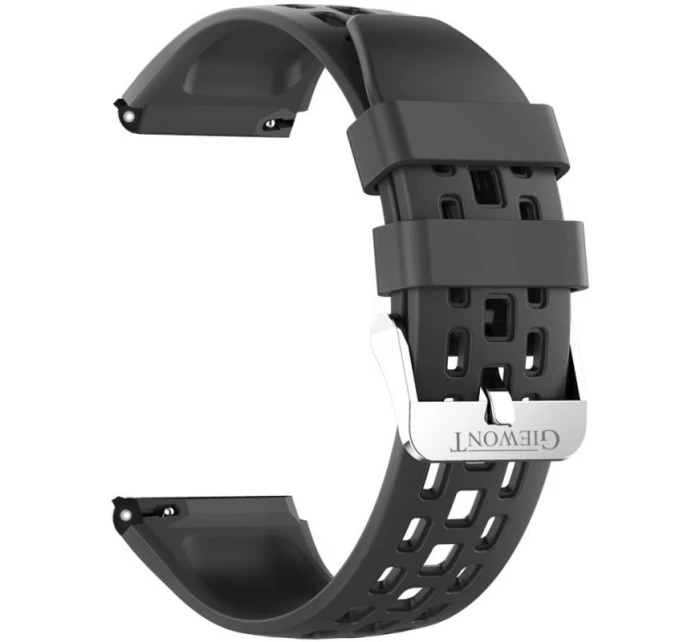 Řemínek pro chytré hodinky GIEWONT GW440 GWP440-1 - silikonový černý Řemínek pro chytré hodinky GIEWONT GW440 GWP440-1 - silikonový černý