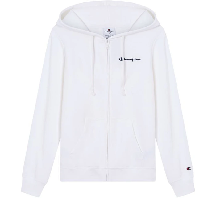 Dámská mikina s kapucí na zip bílá model 22119582 - CHAMPION