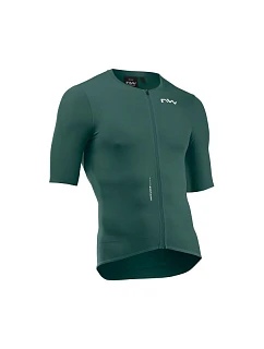 Cyklistické tričko NORTHWAVE Essence Jersey S/s, smaragdové