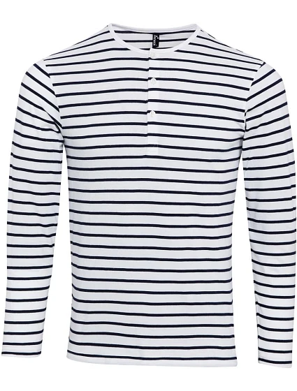 Premier PR 218 Pánské tričko s rolovatelnými dl. rukávy 39.0218 white/navy Premier PR 218 Pánské tričko s rolovatelnými dl. rukávy 39.0218 white/navy