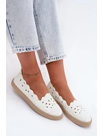 Dámské espadrilky s s květinami bílé model 22123191 - EVENTO