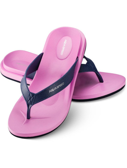 AQUA SPEED Plavecká obuv do bazénu Solea Pink/Navy Blue