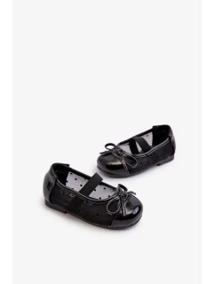 Dětské balerínky s mašlí, Black Jellema