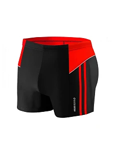 Plavecké boxerky 384 černo-červené - Sesto Senso