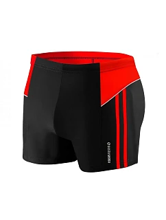 Plavecké boxerky model 22155380 černočervené - Sesto Senso