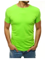 Pánské limetkově zelené tričko bez potisku FashionStreet RX4191