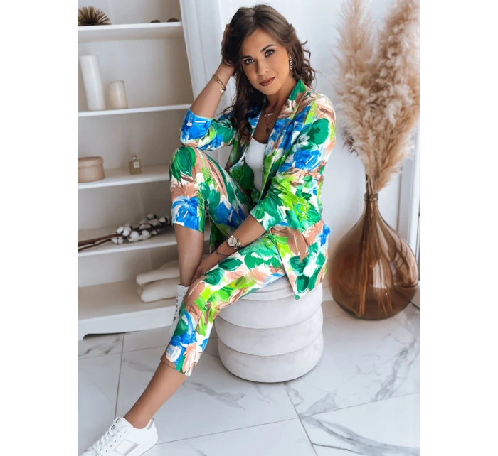 Dámské kalhoty FLOWER GARDEN green FashionStreet UY1482