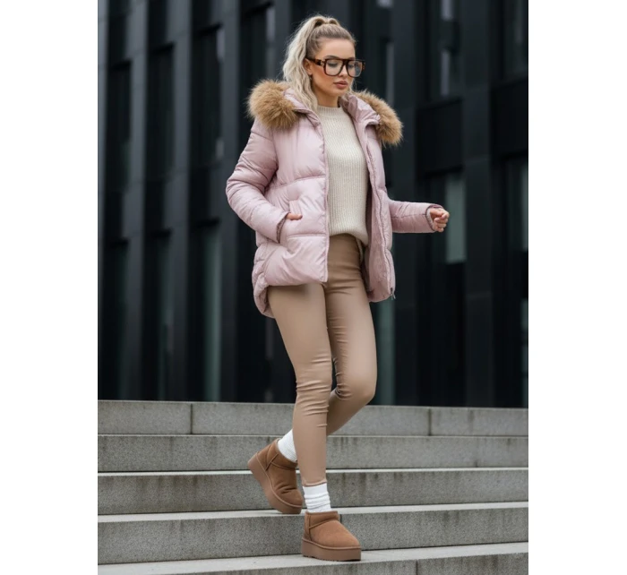 Dámská prošívaná zimní bunda SPARKLE pink FashionStreet TY5526