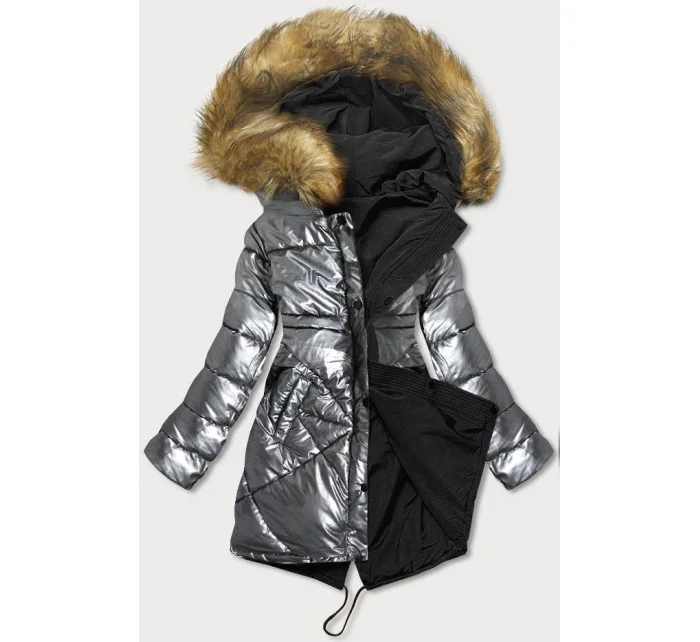 DWUSTRONNA ZIMOWA KURTKA DAMSKA model 21242357 - LHD