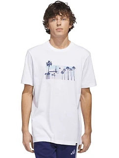 Pánské tričko adidas Summer Sunset Graphic white JZ7544 pánské