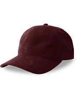 6 panelová manšestrová kšiltovka burgundy model 22478959 - Atlantis Headwear 6 panelová manšestrová kšiltovka burgundy model 22478959 - Atlantis Headwear