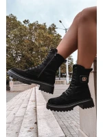 Dámské Workery s Ozdobným Zateplené Černé model 21715371 - Boto Dámské Workery s Ozdobným Zateplené Černé model 21715371 - Boto