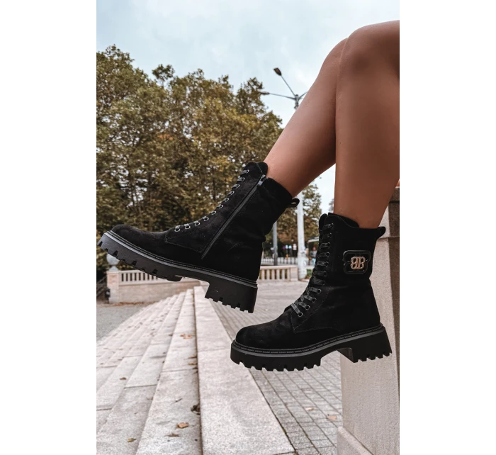 Dámské Workery s Ozdobným Zateplené Černé model 21715371 - Boto Dámské Workery s Ozdobným Zateplené Černé model 21715371 - Boto