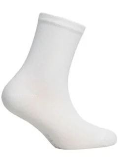 Skarpetki  gładkie z elastanem 2-6 lat WHITE 24-26