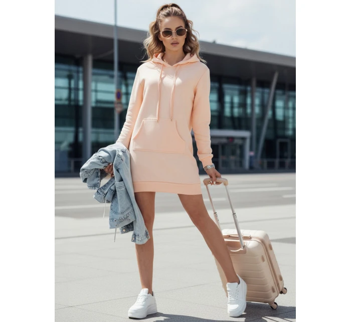 Dámská dlouhá mikina oversize růžová Dstreet model 21964048 - FashionStreet