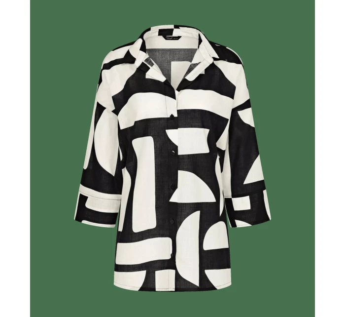 Summer Wear Boyfriend Shirt - BLACK - TRIUMPH BLACK - TRIUMPH