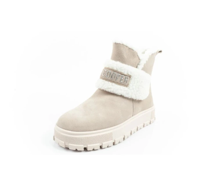 Lee Cooper dámské zimní boty módní ovčí kůže zateplené béžové dámské Lee Cooper dámské zimní boty módní ovčí kůže zateplené béžové dámské