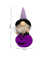 DÝNĚ DEKORATIVNÍ FIGURKA 25CM LED HALLOWEEN FIALOVÁ