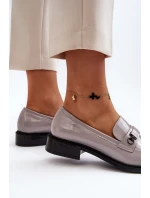 Dámské lakované mokasíny šedé Nerilaja Dámské lakované mokasíny šedé Nerilaja