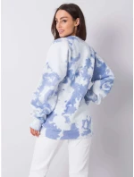Bluza DS BL model 21055309 biało niebieski - FPrice Bluza DS BL model 21055309 biało niebieski - FPrice
