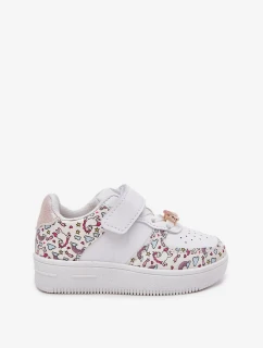 Dětské sportovní sneakers s jednorožci Thalia – bílé
