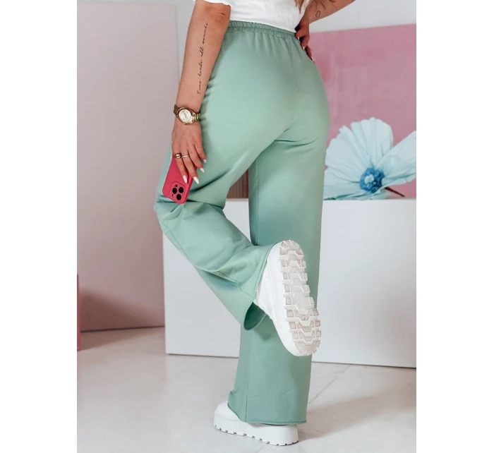 Dámské tepláky se širokými nohavicemi DRESLINA mint FashionStreet UY2690 Dámské tepláky se širokými nohavicemi DRESLINA mint FashionStreet UY2690
