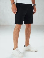 Pánské černé teplákové šortky FashionStreet SX2512 Pánské černé teplákové šortky FashionStreet SX2512