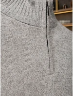 Pánský svetr se stojáčkem světle šedý Dstreet model 21995566 - FashionStreet