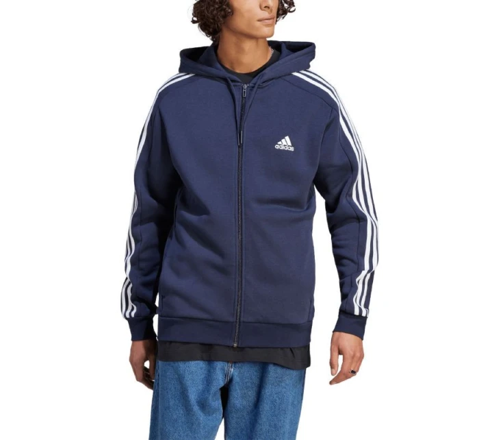 Adidas Essentials Fleece 3-Stripes Full-Zip Jr mikina IJ6478 pánské