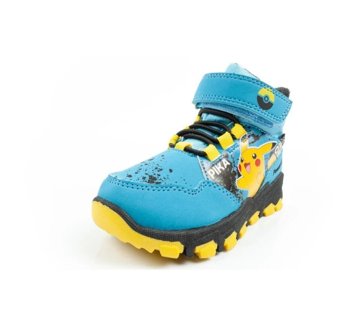 model 21420770 dětské zimní kotníkové boty zateplené nepromokavé modré - Leomil