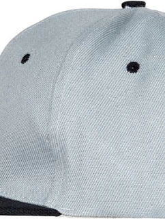 Result Headwear RC 082X 6 panelová kšiltovka s plochým kšiltem 28.082X heather grey/black